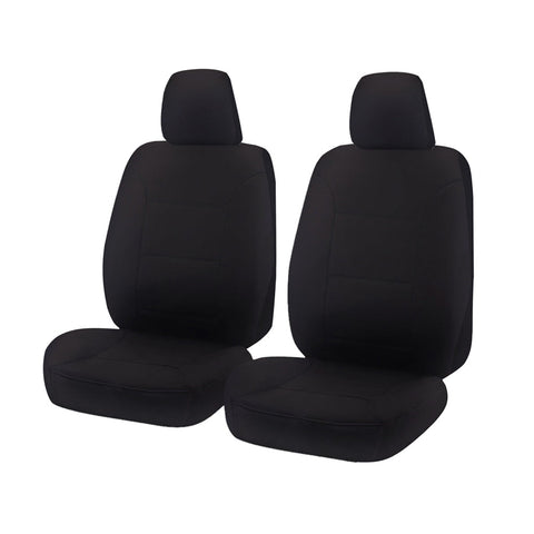 Seat Covers For Holden Colorado Rg Series 06/2012 - On Single Dual Front 2X Buckets Black Challenger