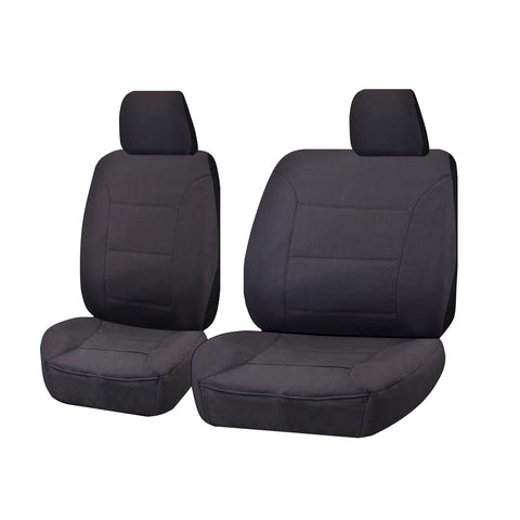 Seat Covers For Isuzu D-Max 06/2012 2016 Single Cab Chassis Utility Front Bucket + _ Bench Charcoal Challenger