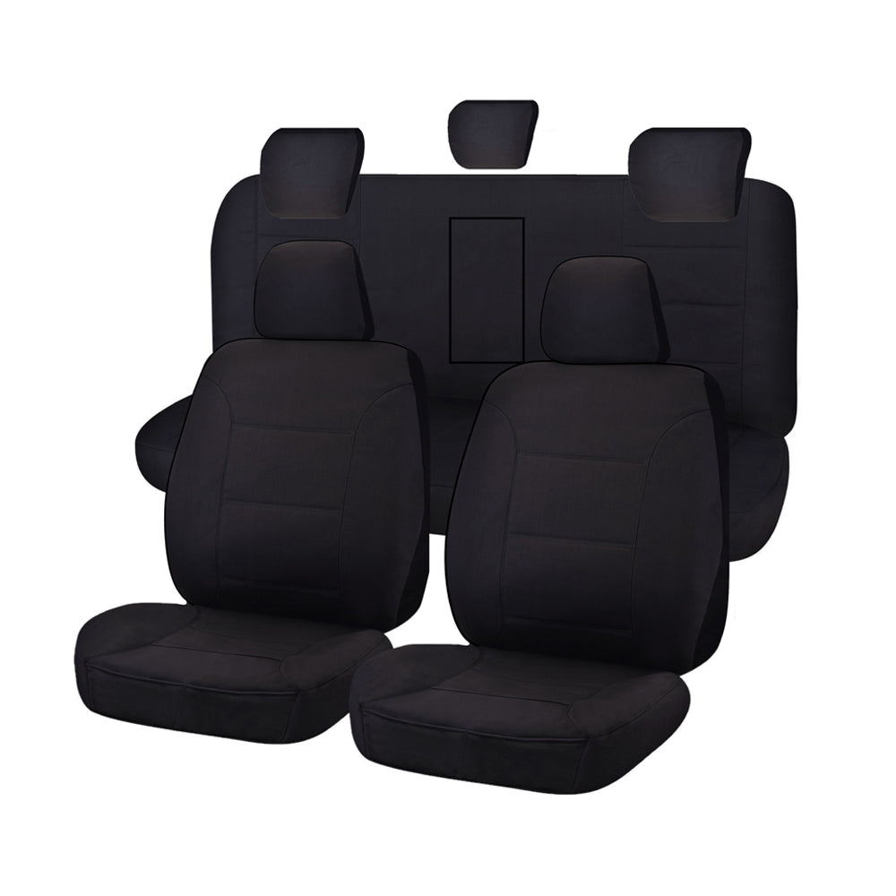 My Car For Isuzu D Max 06/2012 06/2020 Dual Cab Chassis Utility Fr Black Challenger Seat Covers