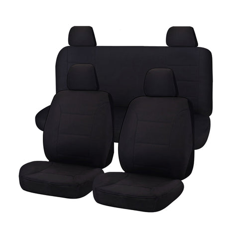 Seat Covers For Nissan Navara D23 Series Np300 11/2017 -11/ 2020 Dual Cab Fr Black Challenger
