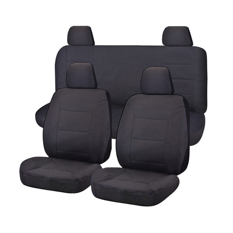 Seat Covers For Nissan Navara D23 Series Np300 11/2017 - 11/2020 Dual Cab Fr Charcoal Challenger