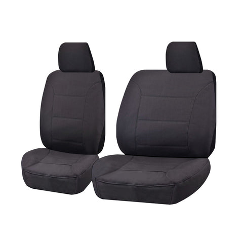 Seat Covers For Ford Ranger Px Series 10/2011 - 2016 Single Cab Chassis Front Bucket + _ Bench Charcoal Challenger
