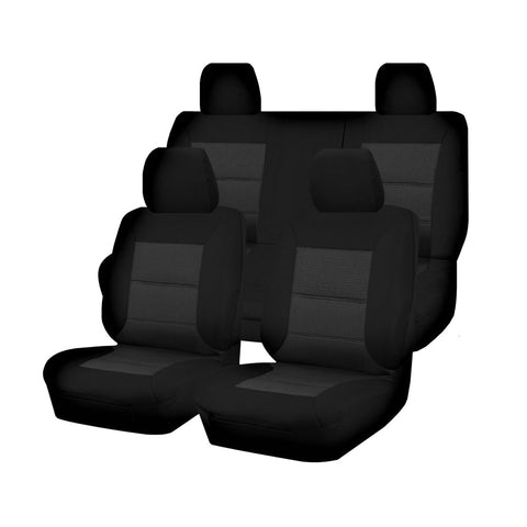 Seat Covers For Mazda Bt-50 Tf Xt Dual Cab 07/2020 On Premium Black