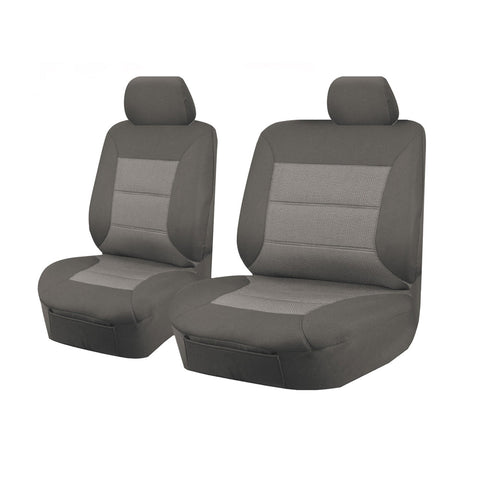 Seat Covers For Mazda Bt-50 B22p/Q-B32p/Q Up Series 10/2011 ? 2015 Single Cab Chassis Front Bucket + _ Bench Grey Premium
