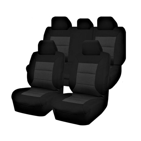 Seat Covers For Toyota C-Hr Ngx10-50R 12/2016 On 4X4 Suv Wagon Seaters Fr Black Premium