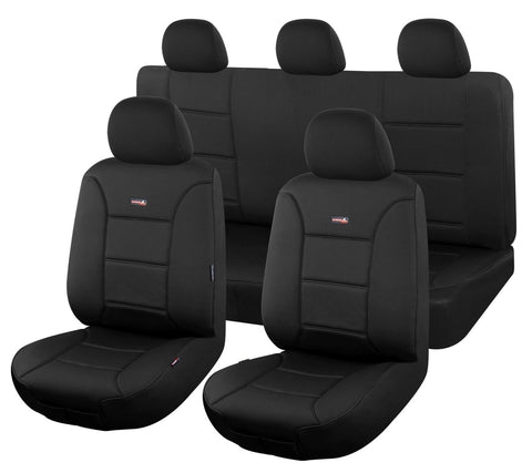 Seat Covers For Isuzu D-Max Sx Single Cab 07/2020 On Sharkskin Elite Black