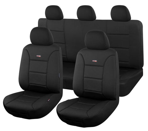 Seat Covers For Hyundai Santa Fe Tm Series Active Elite Highlander 04/2018 - On Rows Sharkskin Black