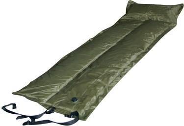 Trailblazer Self-Inflatable Foldable Air Mattress With Pillow Olive Green