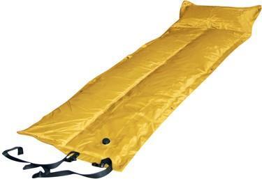 Trailblazer Self-Inflatable Foldable Air Mattress With Pillow Yellow