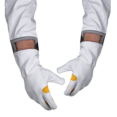 Beekeeping Gloves Cow Hide Ventilated Heavy Duty S Beekeeping Suits