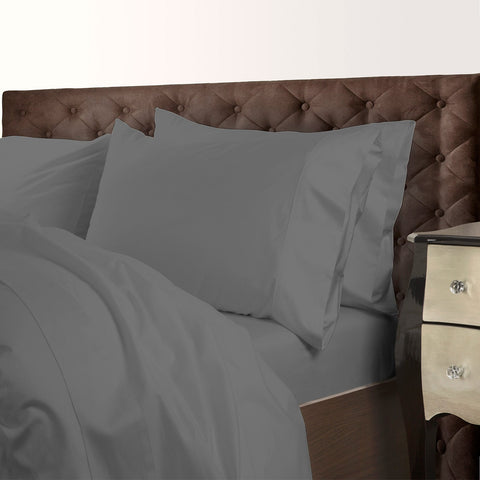 Royal Comfort 1000 Thread Count Cotton Blend Quilt Cover Set Premium Hotel Grade - Queen Charcoal