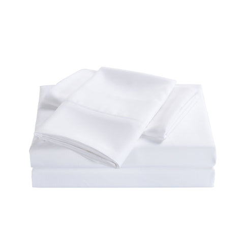 Royal Comfort 2000 Thread Count Bamboo Cooling Sheet Set Ultra Soft Bedding - Queen White