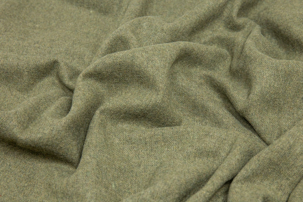 Codu Paddington Throw Fine Wool Blend Olive Throws & Afghans