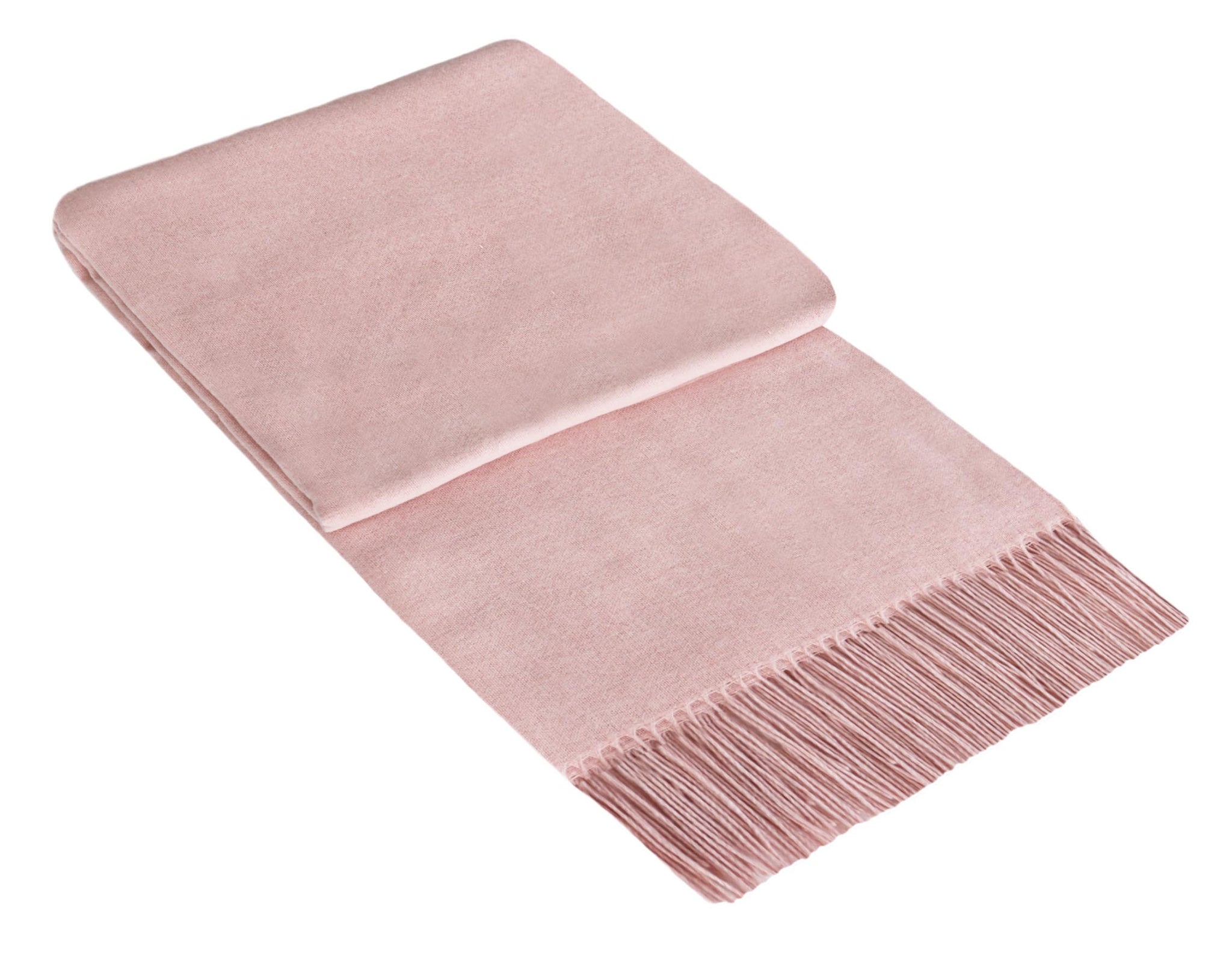 Codu Paddington Throw Fine Wool Blend Blush Throws & Afghans