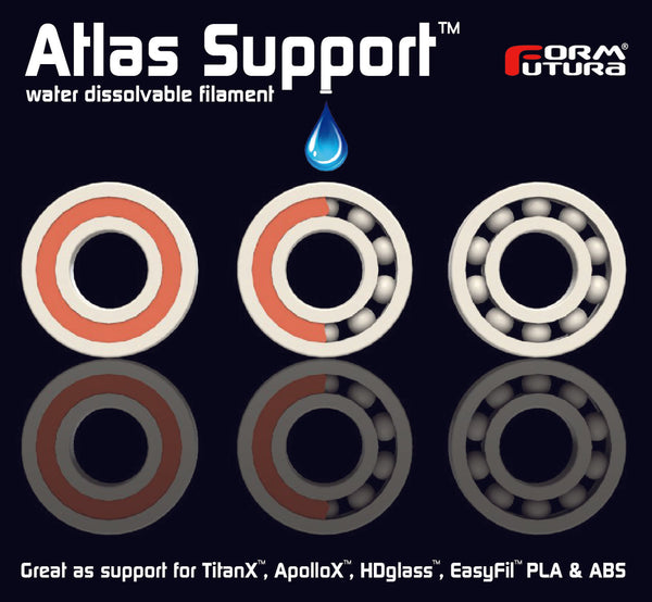 Pva Support Filament Atlas 2.85Mm Natural 300 Gram 3D Printer
