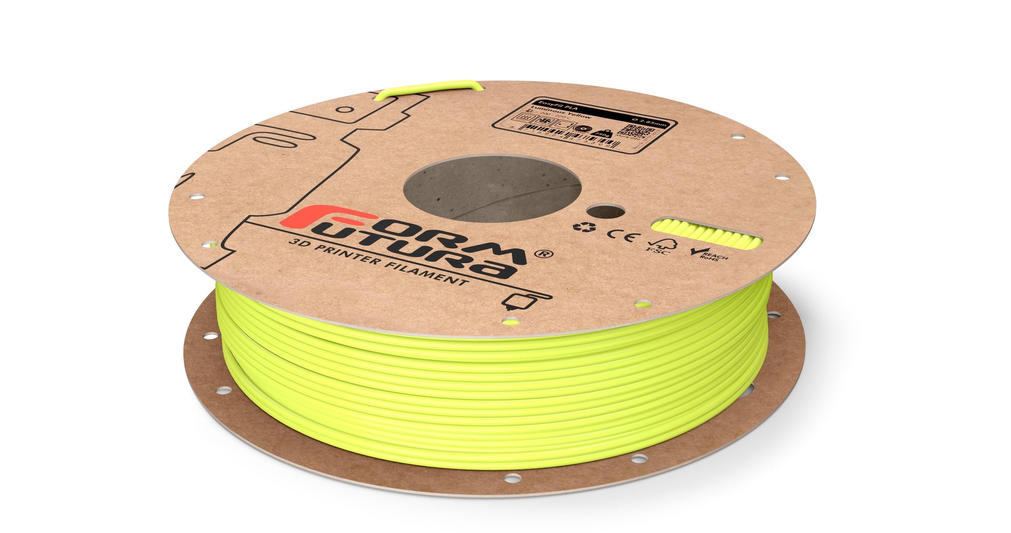 Pla Filament Easyfil 2.85Mm Luminous Yellow 750 Gram 3D Printer