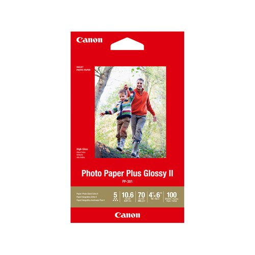 Canon Pp3014x6 100 Shts 260 Gsm Photo Paper Plus Glossy Ii Printer Photo Paper