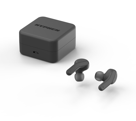Hyphen Wireless Earbuds Bluetooth Headphone Grey Color