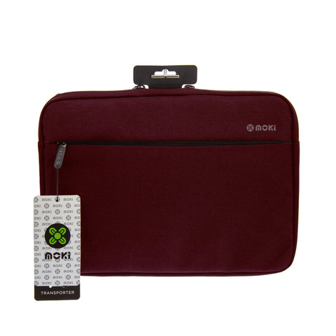 Moki Transporter Sleeve Burgundy - Fits Up To 13.3" Laptop