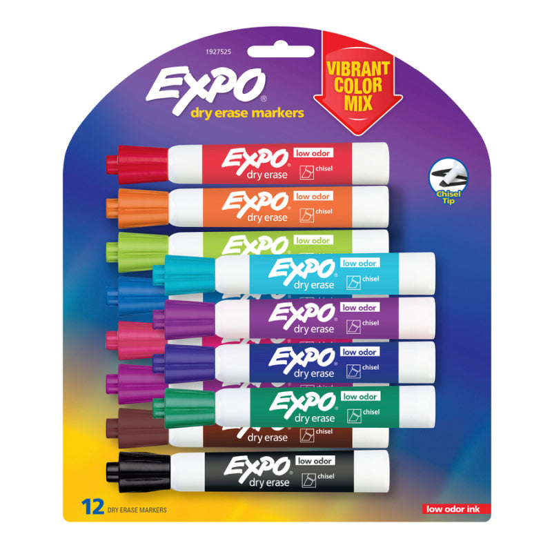 Expo White Board Marker Vibrant Pack Of 12 Whiteboard Markets