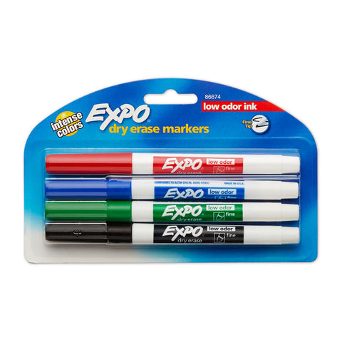 Expo White Board Marker Fne Assorted Pack 4 Box Of 6