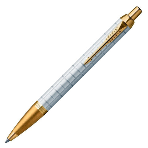 Parker Im Premium Ballpoint Pen - Pearl With Gold Trim