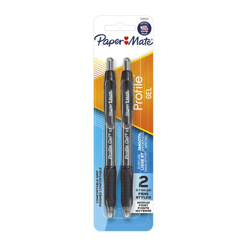 Paper Mate Profile Pen 0.7 Black Pack 2 Box Of 6 Pens & Writing Instruments