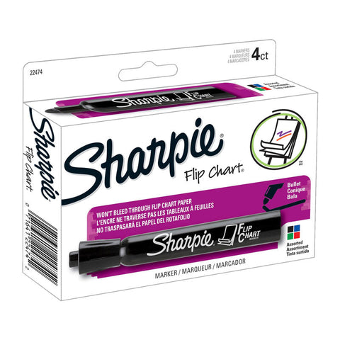 Sharpie Flip Chart Markers Assorted Box Of 4