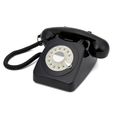Gpo Retro 746 Rotary Telephone - Black