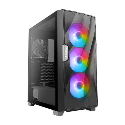 Antec Df700 Flux Wave Mesh Front, High Airflow, Tempered Glass With 3X Argb Fan 1X Rear, Psu Shell (Reverse Blade) Gaming Case