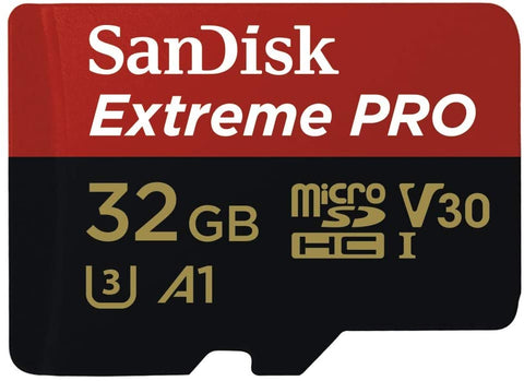 Sandisk 32Gb Extreme Pro Microsdhc Sqxcg V30 U3 C10 A1 Uhs 1 100Mb/S R 90Mb/S W 4X6 Sd Adaptor Android Smartphone Action Camera Drones Other Interface