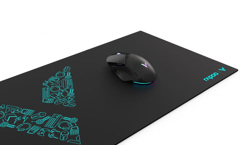 Rapoo V1l Mouse Pad - Extra Large Mat, Anti-Skid Bottom Design, Dirt-Resistant, Wear-Resistant, Scratch-Resistant, Suitable For Gamers/Gaming