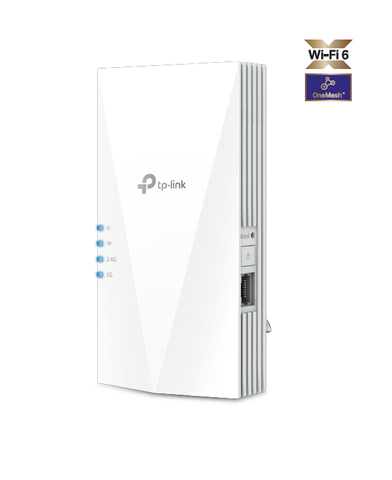 Tp Tp-Link Re505x Ax1500 Wi-Fi Range Extender, Wifi6, Onemesh, Whole Home Coverage, Ap Mode, Gigabit Ethernet Port
