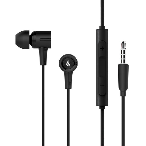P205 Earbuds With Remote And Microphone - 8Mm Dynamic Drivers, Omni-Directional, 3 Button In-Line Control, Compact, Earphone