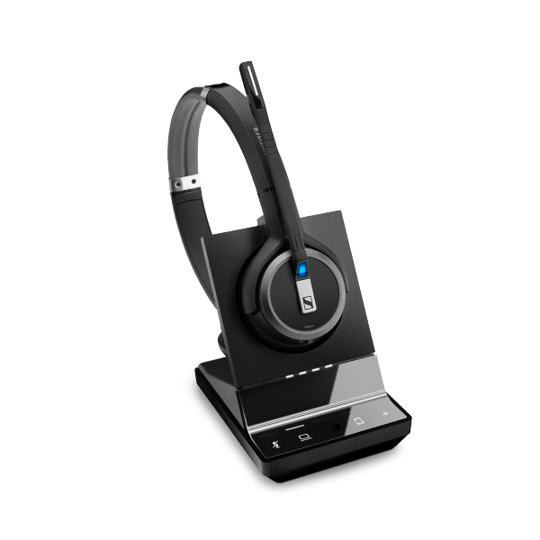 Sennheiser | Impact Sdw 5064 Dect Wireless Office Binaural Headset W/ Base Station, For Pc & Mobile, With Btd 800 Dongle