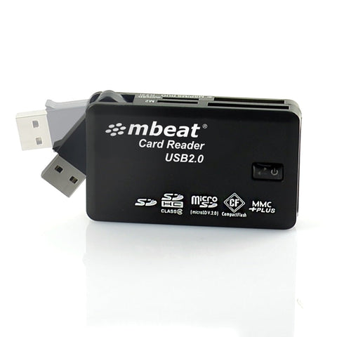 Mbeat Usb 20 All In One Card Reader - Supports Sd/Sdhc/Cf/Ms/Xd/Microsd Hc Sony M2 Without Adaptor