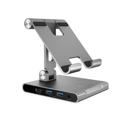 J5create Jts224 Multi-Angle Stand Docking Station For Ipad, Samsung Tablet, Surface Pro 8 (Usb-C To 4K Hdmi, 100W Pd, Usb-Ax2, Sd Card Reader)