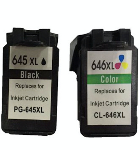 Remanufactured Value Pack 1 X Pg645xl Black & Cl646xl Colour *New Chip