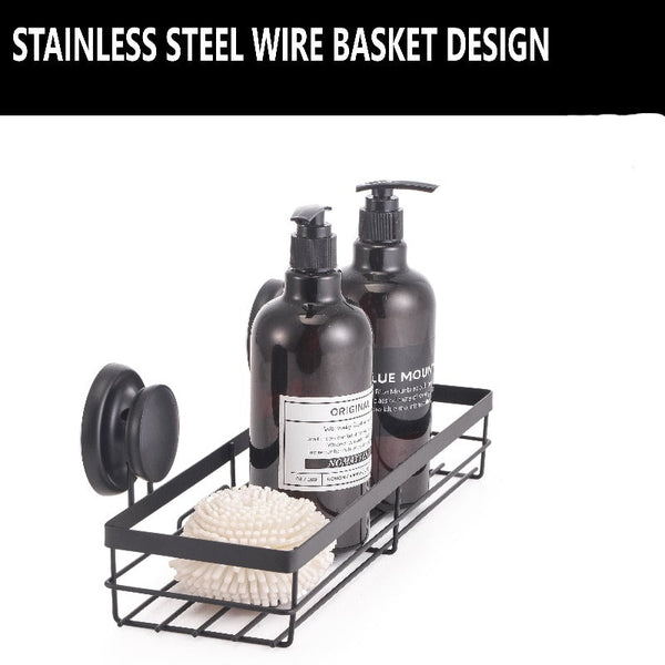 Carla Home 2 Pack Rectangular Corner Shower Caddy Shelf Basket Rack With Premium Vacuum Suction Cup No Drilling For Bathroom And Kitchen Bath Caddies