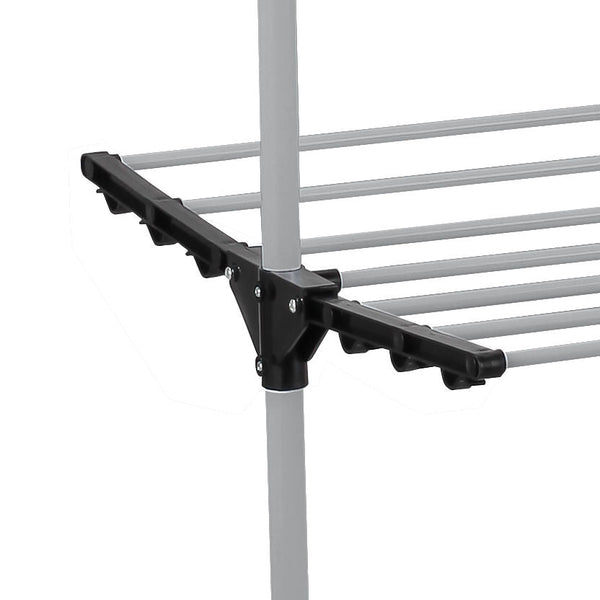 Carla Home Folding 3 Tier Clothes Laundry Drying Rack With Stainless Steel Tubes For Indoor & Outdoor Clothes Airers