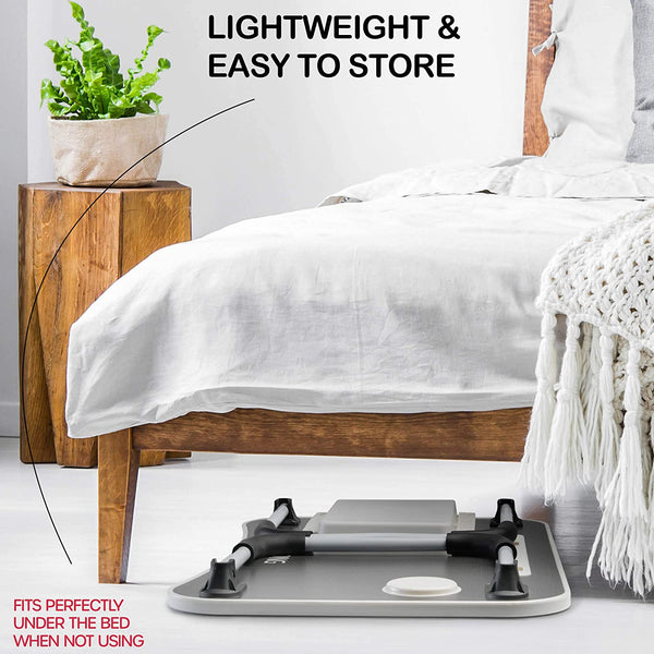 Carla Home Laptop Bed Desk With Storage And Foldable Legs For Adults Kids & Office Laptop Desks