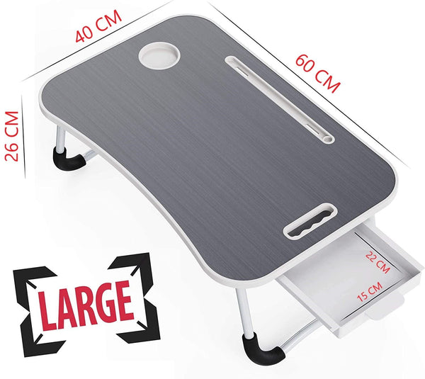 Carla Home Laptop Bed Desk With Storage And Foldable Legs For Adults Kids & Office Laptop Desks