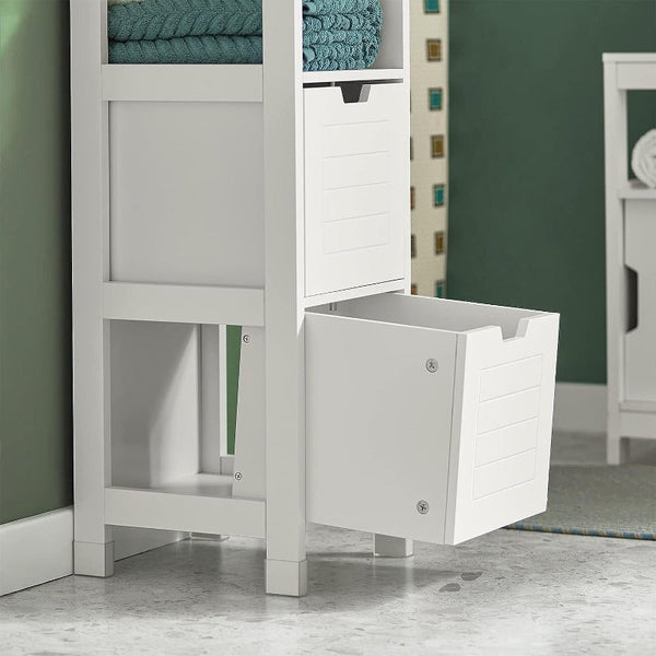 Freestanding Cabinet 2 Drawers Shelf Cupboard Cabinets & Cupboards