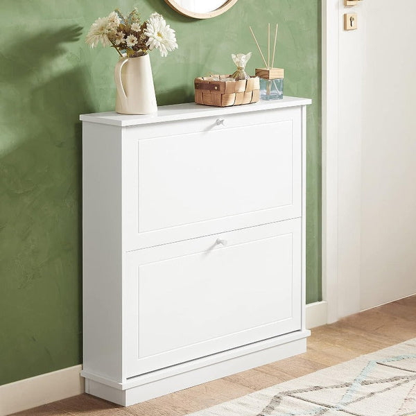 2 Drawer Shoe Cabinet Storage Unit Shoe Cabinets