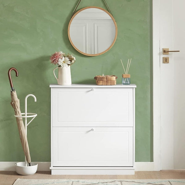 2 Drawer Shoe Cabinet Storage Unit Shoe Cabinets