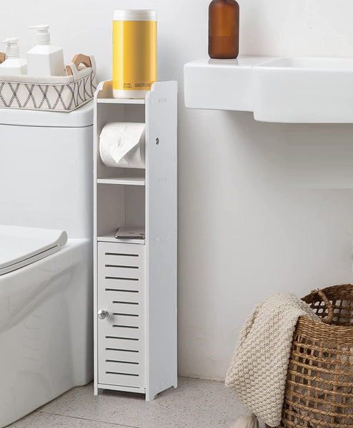 Toilet Paper Roll Holder For Bathroom With Roller (White 76Cm) Toilet Paper Holders & Storage