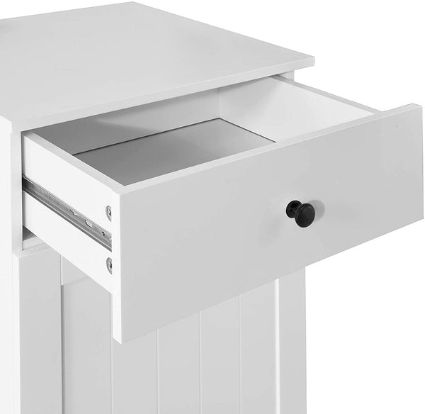 White Bathroom Cabinet With Laundry Basket And Drawer Bathroom Cabinets