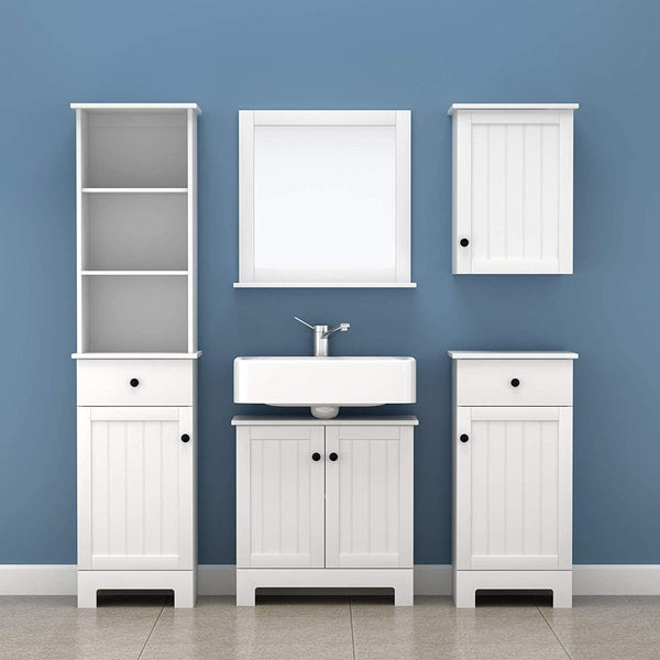 White Wall Cabinet With Door 40X52cm Cabinets & Cupboards