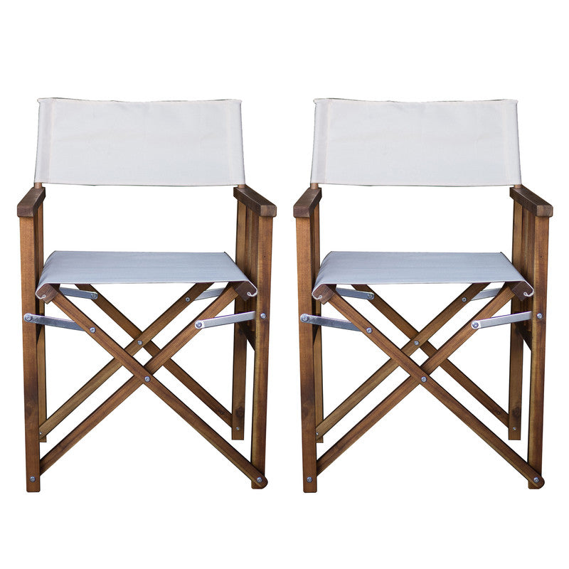 Qfurniture Set Of 2 Director Chairs