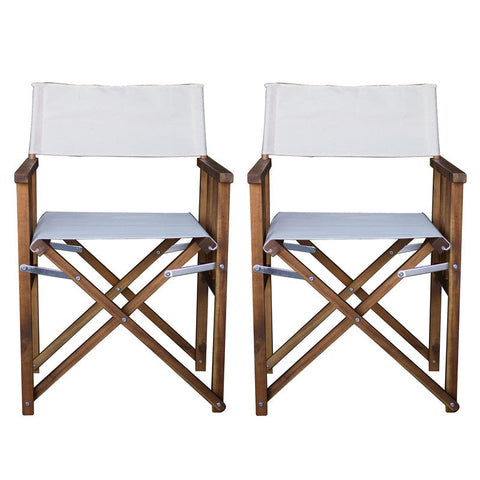 Qfurniture Set Of 2 Director Chairs